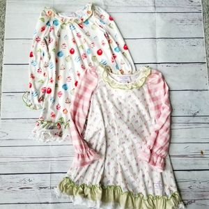 Set of 2 Sweet Honey Boutique Christmas Pajamas